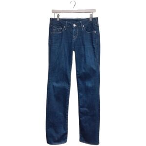 True Religion Women's Johnny Straight Leg Jeans Dark Blue Wash Size 26